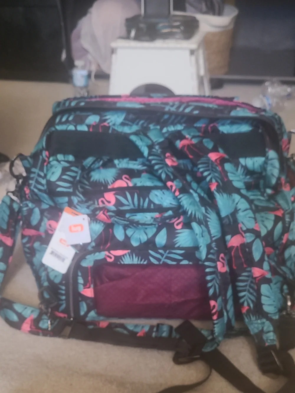 Lug Via 3-in-1 Convertible Bag - Flamingo Print (Unused!)📝